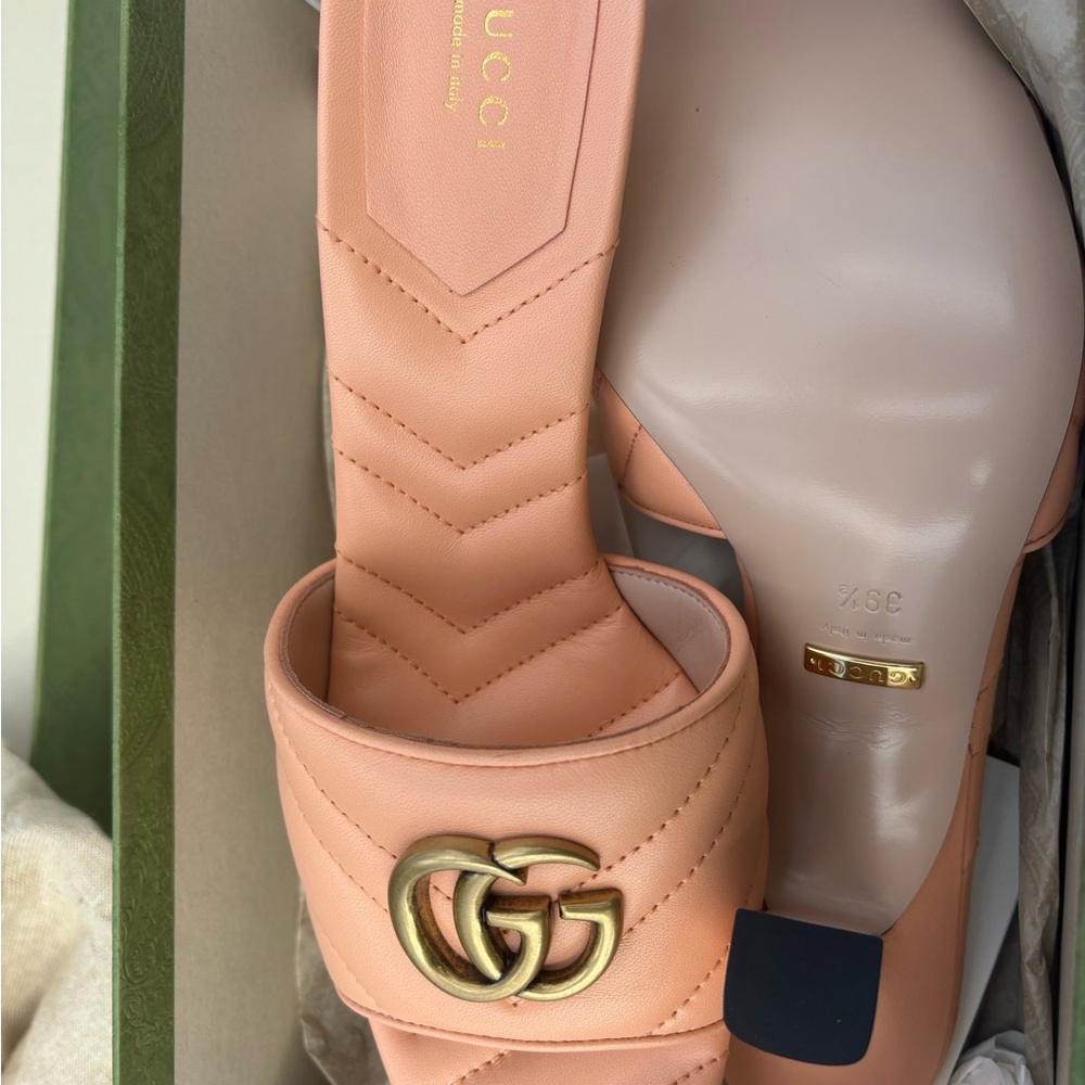 Gucci Napa Matelasse Heels Authentic - Picture 4 of 6